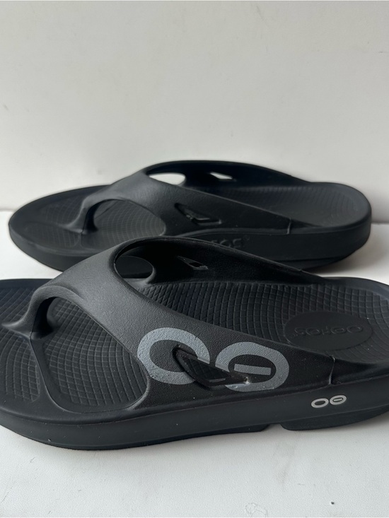 Oofos Black OOriginal Sport Sandals Men\'s 7 / Women\'s 9 Recovery Shoes main image 10